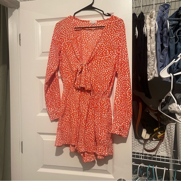 Easy Clothes USA Red Harrison Romper - Picture 2 of 4